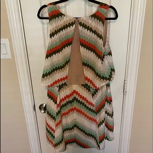 1.STATE Colorful mini dress